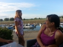 Afternoon coffee near the river Drava
